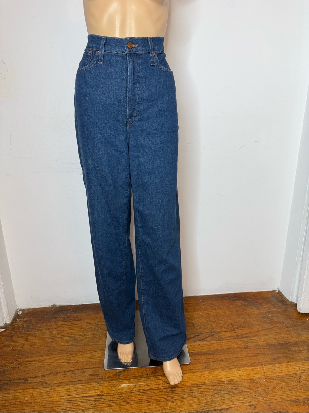 Madewell The Perfect Vintage Wide Leg Denim Jeans Size 28T Cotton Fairdale